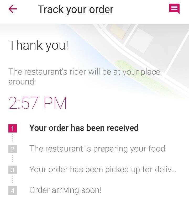 foodpanda order tracking