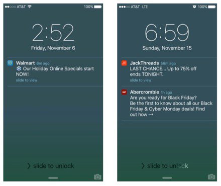 push notification templates